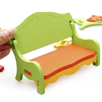 Domeček pro panenky dekorace mini simulace nábytek 3D dřevěné ručně vyráběné sestavy puzzle vzdělávací hračky předstírat, hrát hračka pro děti