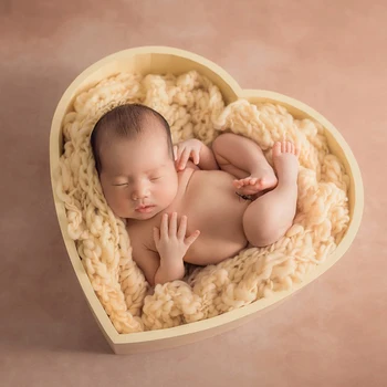 Don&Judy 2019 Nové Dřevěné Láska Srdce Box Rekvizity pro Novorozence Fotografie Příslušenství Pózuje Prop Studio Fotografování, Fotografia