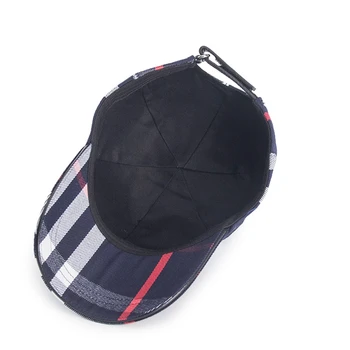 Doprava zdarma 2019Spring a na podzim nové kostkované baseball cap, muži a ženy venkovní ležérní čepice, Korean módní klobouk