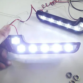 Dropshiping 2ks Univerzální 12V Bílé Auto LED Světla pro Denní svícení Auto Řízení, Přední Mlhový Světlomet Vodotěsné Vozidla Lampa