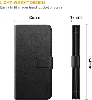 EasyAcc Pouzdro pro Huawei P30 Pro PU Syntetické Kůže s Držitelem Karty a Skládací Pouzdro, Peněženku, Mobilní Telefon Ochranný Kryt