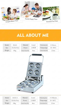 EG6A elektrické komerční plochy kobliha kobliha takže pečení maker stroje