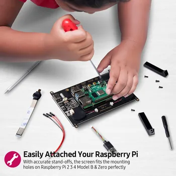 EVICIV 5 Palcový Raspberry Pi Dotykové Obrazovky Nastavit RasPi Přenosný Monitor Rasberry LCD Displej RaspberryPi Dotykový displej HDMI, USB DIY Kit