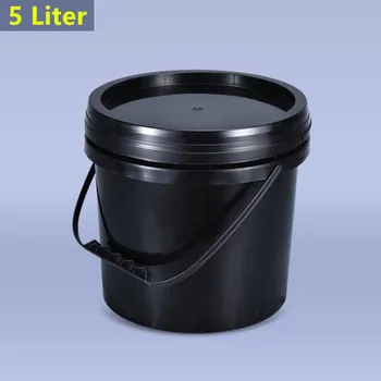 Food Grade 5 l plastový kbelík s rukojetí a Víkem Odolné barvy kbelíku Jídlo Tekutý Krém kontejner 1KS