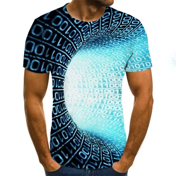 Fun Water Drop Grafické T-shirt Ležérní Pánské T-shirt Módní 3D Harajuku Topy Léto O-Neck Plus Velikost Streetwear
