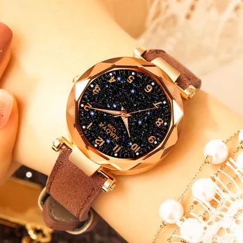 Gogoey Hodinky Ženy 2019 Luxusní Dámské Hodinky Hvězdnou Oblohu Hodinky Pro Ženy Módní bayan kol saati Diamond Reloj Mujer 2019