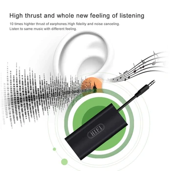 Hi-fi Sluchátkový Zesilovač Přenosný Stereo Sluchátka AMP Dobíjecí o Zesilovač 3,5 mm
