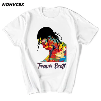 Hip Hop Travis Scott Vtipné Topy Pánské Krátký Rukáv T-Shirt