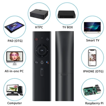 Horké!! Q8 Bluetooth Hlas Dálkový Ovladač, Bezdrátová Klávesnice Air Mouse Nové Verze Pro Televizní Síti Set-Top-Box