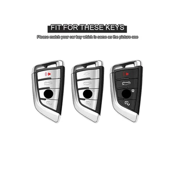 Horní Vrstva Kůže, Auto Klíč, Kryt Pro BMW X6 X4 X5 F15 X6 540 740 750 1 2 5 218i X1 F48 X5 Remote Držák na Klíče, Auto Příslušenství