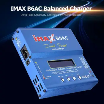 IMAX B6AC 80W RC Lipo NiMh Baterie Rovnováhu Nabíječka Adaptér Vstupní Napětí Sledování Ukládání Dat vtip Napájení Drátu