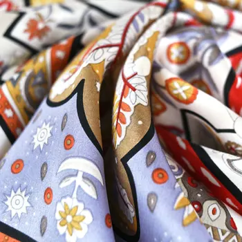 Jedinečný Design Okouzlující Čistého Hedvábí šátek Šátek Ženy Luxusní Měkké Smoonth Satin Hedvábné Šály, jemné hedvábí 108*108cm