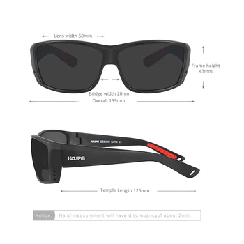 KDEAM Lehký, ale Odolný TR90 Brýle Muži Polarizované a UV Ochrana Sportovní Sluneční Brýle s Třemi otvory a Ventilační Systém