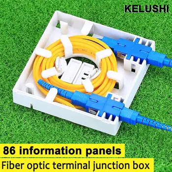 KELUSHI velkoobchod FTTH FTTH vlákno panel fiber optic svorka spojovací box 86 informační panely 86 Desktop 10pcs/lots