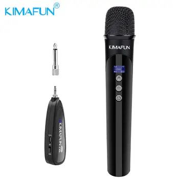 KIMAFUN 2.4 G Wireless Handheld Kondenzátorový Mikrofon A Přijímač pro Venkovní party Svatební Bar Live Show, Školní konference, Karaoke