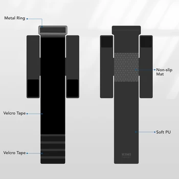 KIWI design, VR Power Bank Upevňovací Popruh Pro Oculus Quest/Quest 2 Příslušenství Pevně Na VR Headset Popruh (Ne Pro Elitní Popruh)