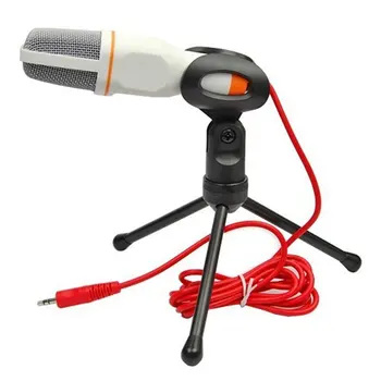 Kondenzátorový Mikrofon se Stojanem Stereo MIKROFON Stolní Stativ pro PC YouTube Video Skype Dialogu Herní Podcast, Nahrávání