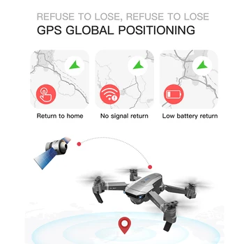 LAUMOX SG907 GPS Drone s 4K HD Nastavení Kamery Široký Úhel 5G WIFI FPV RC Quadcopter Profesionální Skládací Drony E520S E58