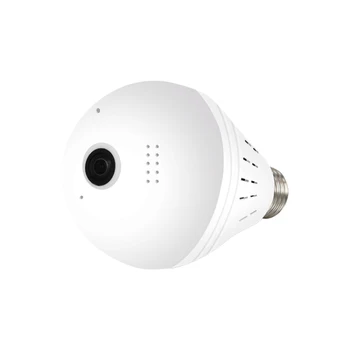 LED Světlo Bezdrátový Panoramatický Fisheye HD IP Kamera WiFi Žárovka Lampa Domácí Bezpečnostní CCTV Kamera pro Noční Vidění Kamera 960P