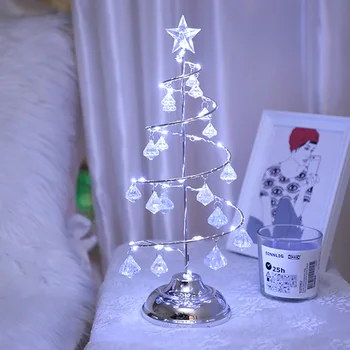LED Vánoční Strom, psací Stůl Světlo, Baterie Nový Rok Noční světlo Domova dětský Pokoj, Ložnice Dekorace Světlo Vánoční Dárek