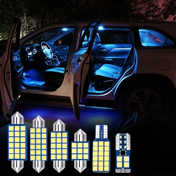 LED Žárovky Interiéru Vozu Dome Čtení Mapy Light Kit Dveře Vítejte Světla pro Nohy Kufru Lampy Pro Audi A4 B6 B7 B8 S4 RS4 2003-