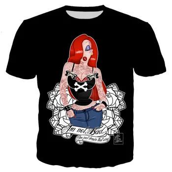 Letní Alice Princezna Jasmine Punk pánské oblečení streetwear Unisex T-shirt 3D tištěný kšiltovka kategorie plochý novinka módní tričko hip hop ležérní top
