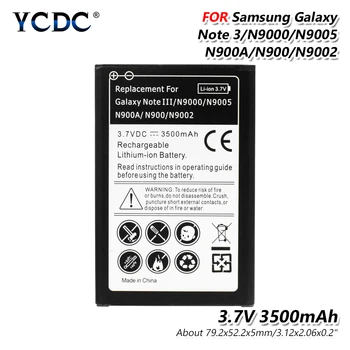 Lithiová baterie Lithiová Baterie Pro Samsung Galaxy Note 3 Note III N9000 N9005 N9006 N9008 N9009 Baterie 3500mAh Náhradní Bateria