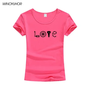 Láska Kola T-Košile, Ženy 2020 Nové Letní Kauzální T Košile Dámské Vtipné Kole Milence Dárek Topy Cool Streetwear Camiseta Femenina