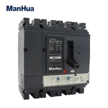 ManHua 4P Vypínací Schopnost Nastavitelná 250A MSX-PV250F DC Tvarované Případu Jistič