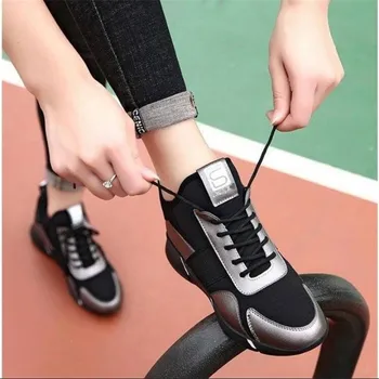 Mhysa 2020 Jaře a na podzim nové módní divoké dámské ploché tenisky boty pohodlné prodyšné Slip-on ležérní boty L479