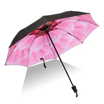 Muži, Ženy, Slunce, Déšť, Deštník UV Ochrana Větruodolný Skládací Kompaktní Venkovní Cestovní Deštníky B99