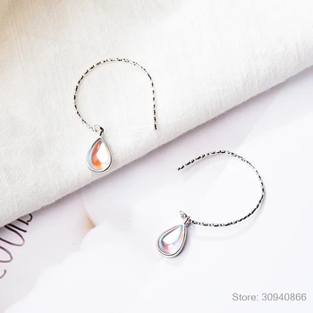 Módní Moonstone Kámen Náušnice 925 Sterling Silver Náušnice Pro Ženy, Krásné Nové korejské Ženské Ucho Šperky oorbellen