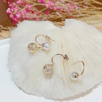 Módní Pearl Štěstí, Zirkon Koule Korean Náušnice Pro Ženy 2020 Nové Šperky Temperament Jednoduché Náušnice