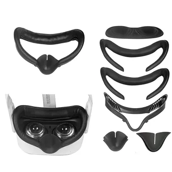 Měkké Kožené Brýle, Maska, Pokrytí Pot-důkaz, Helmu Oční Maska na Obličej Kryt pro Oculus quest 2 Obličeje Rozhraní Držáku Příslušenství