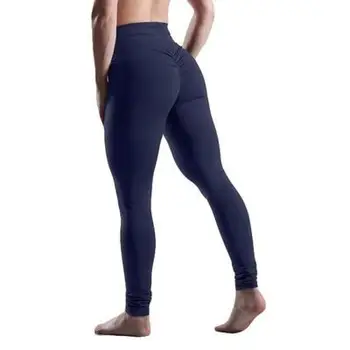NORMOV Fitness Legíny Ženy Legging Proti Celulitidě-Buddle Zadek Push Up Kalhoty Vysokým Pasem Slim Fit