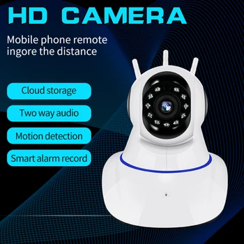 Nové Bezdrátové WI-fi HD Kamera IP Domácí Kamera Baby Monitor Vidění Detekce Pohybu 360Eye EC37-S12 Bezdrátové bezpečnostní Kamery