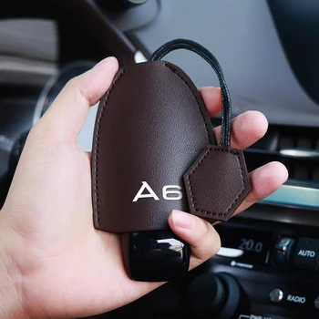 Nové Klíče Od Auta Taška Kryt Kožené Auto Dálkové Klíč Ochranné Pouzdro Držák Pro Audi A1 A2 A3 A4 A5 A6 A7 A8 Q1 Q2 Q3 Q4 Q5 Q6 Q7 Q8
