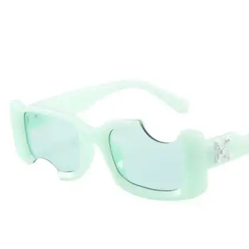 Nové Mezera Náměstí Sluneční Brýle Pro Ženy 2021 Luxusní Značky Návrhář Módní Candy Barva Sluneční Brýle Muži Osobnost Šipka Odstíny