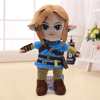 Nové Příjezdu 27cm Zelda Plyšové Hračky Cartoon Link Chlapec S Mečem Měkká Plyšová Panenka pro Děti Nejlepší Dárek