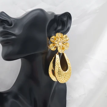 Nové Příjezdu Přehnané Tvrzení Houpat Náušnice Pro Ženy Luxusní Módní Trend V Šperky Šperky Kostým Příslušenství