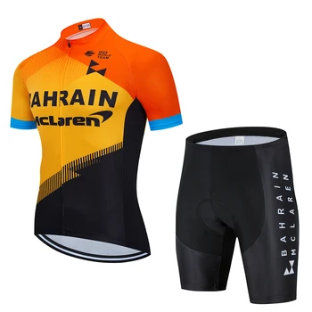 Nový 2020 BAHRAJNU Letní Cyklistické Oblečení Cyklistické jersey Rychlé Suché Pánské Cyklistické oblečení týmu Cyklistické Dresy 19D gelové cyklistické šortky set