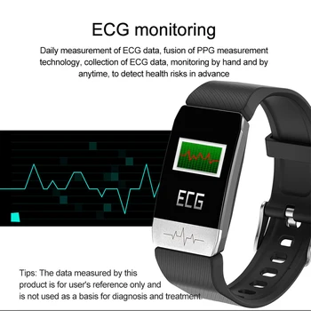 NOVÝ Chytrý Náramek pro Měření Teploty horečka monitor Zdraví Fitness Tracker EKG Monitor vodotěsné sportovní Smartwatch Muži Ženy