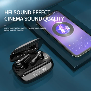 NOVÝ TWS Bezdrátová Bluetooth Sluchátka Stereofonní Vodotěsná Sluchátka do Uší S Mikrofonem Headset Premium Sound Deep Bass Pro Posilovnu Sport