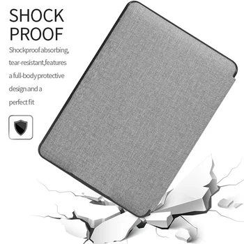 Ochranný plášť PU Kůže Tkaniny Textury Kryt Ultra Slim Smart Pouzdro Pro Amazon All-new Kindle 10. Generace 2019 Propuštěn