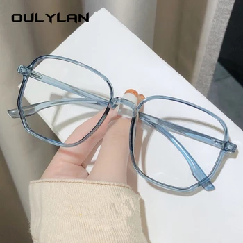 Oulylan Anti Blue Light Počítačové Brýle Rámy Muži Polygon Nadrozměrných Brýle Rám Ženy, Velký Optické Podívaná