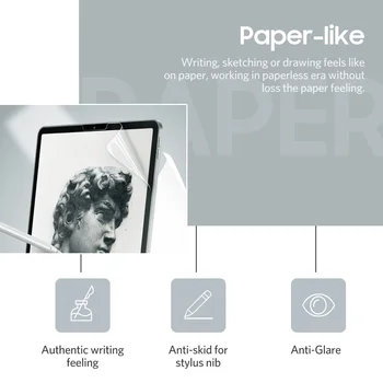 Papír Jako Screen Protector Film Matné PET Anti Glare Malování Pro iPad 9.7 Nové 10.2 Vzduchu Pro 10.5 Face ID 11 12.9 palcový 2018 2019