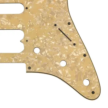 Pleroo Kytarové Příslušenství Pickguard s 11 Šrouby pro Fender Stratocaster Player Humbucker Standard ST HSS Kytara Poškrábání Desky