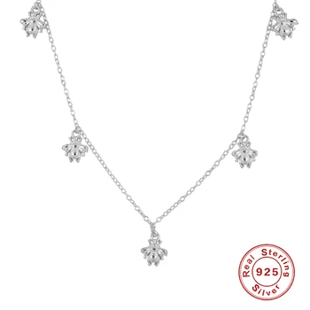 PORADCE 925 Sterling Silver Šperky Roztomilý Včelí Klíční kost Řetěz Náhrdelník Náhrdelníky Pro Ženy, Dívka, Dárek Collare bijoux femme