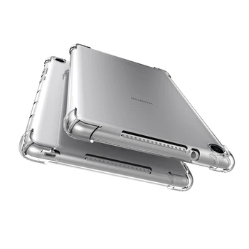 Pouzdro Pro Huawei MediaPad M5 10.8 8.4 10.1 8 palcový Případě Měkké Transparentní TPU Pouzdro Pro Huawei MediaPad T5 T3 M3 10.1 8 inch