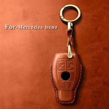 Pro Mercedes benz B R G GLA Třída GLK E200 E200L W176 3 Tlačítka Dálkového Klíč Vrchní vrstvu kůže, Auto Klíč, Kryt Případ